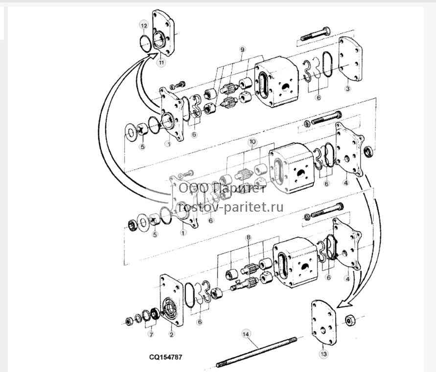 TRIPLE HYDRAULIC PUMP 